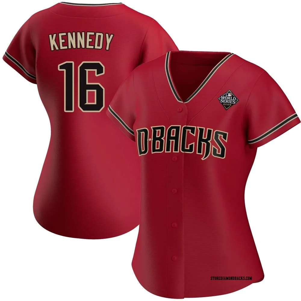 #16 Buddy Kennedy Women's Arizona Diamondbacks Red Authentic Alternate ...